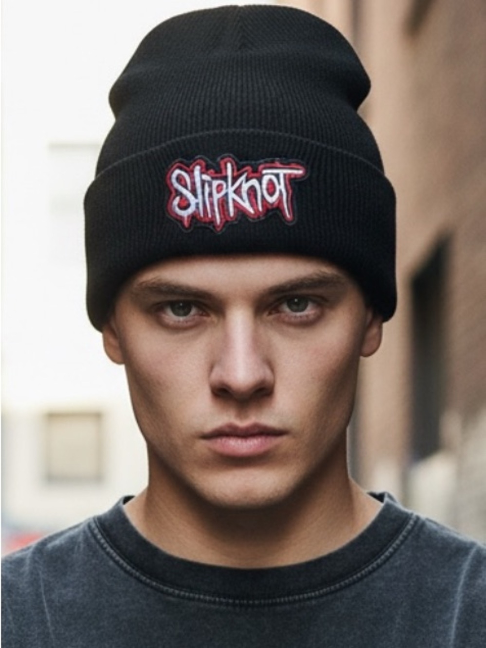 Slipknot Rock band Black Beanie Hat / Sock Hat / NWT